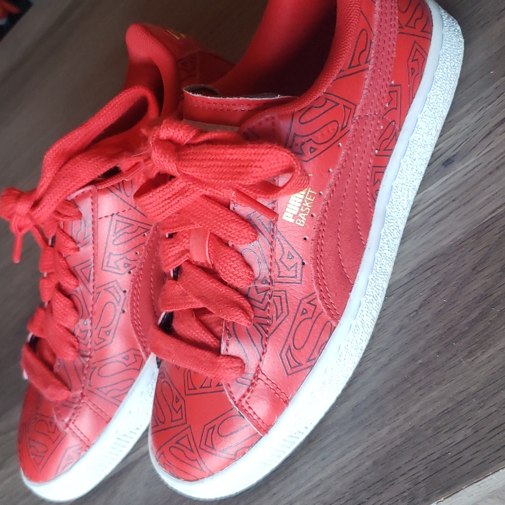 Puma Basket Superman Shoes Kids GS Size 5